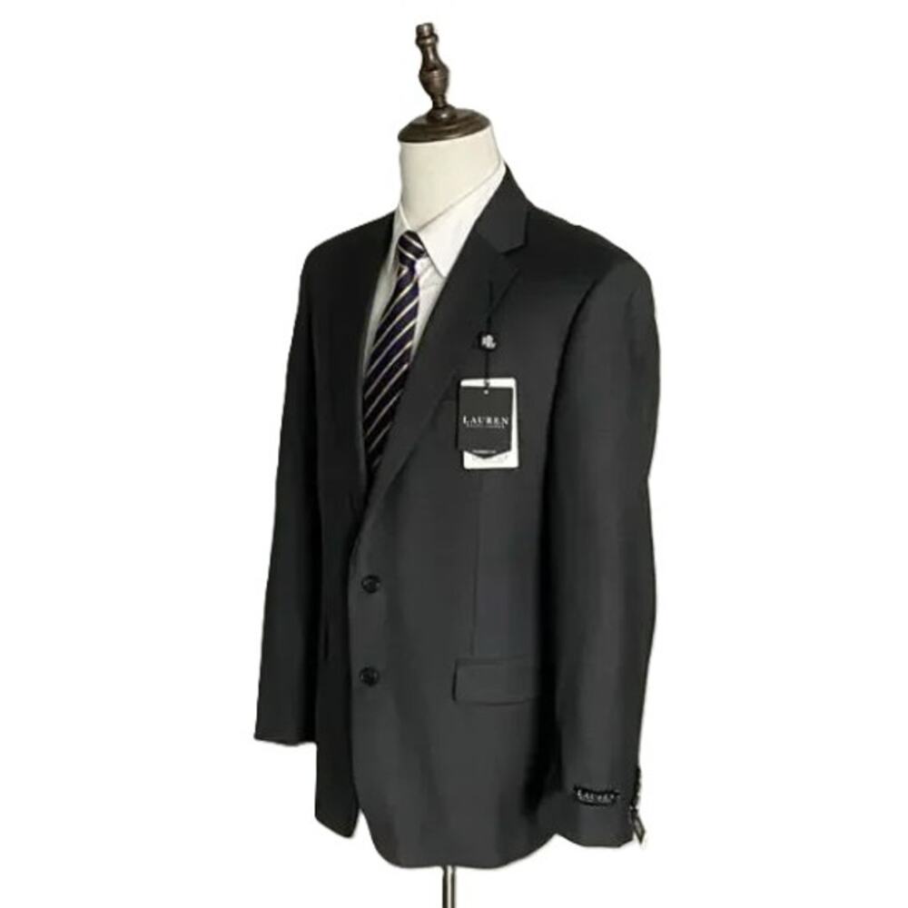 Lauren Ralph Lauren Suit Jacket Men's 43L Ultraflex Classic Fit Wool Grey NEW - Picture 3 of 13